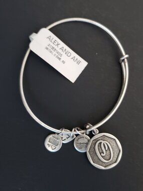 Alex And Ani Name Initial Letter O Bracelet 680